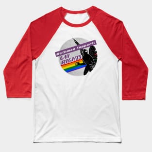 Gay Pride Mothman Baseball T-Shirt